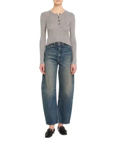 Nili Lotan Klarise Henley Wool Sweater | Thumbnail 1