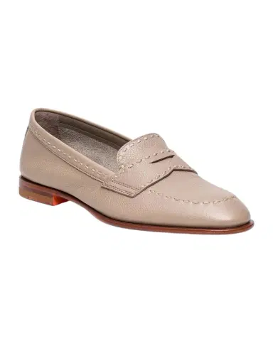 Santoni Marlene Leather Penny Loafers | Thumbnail 1