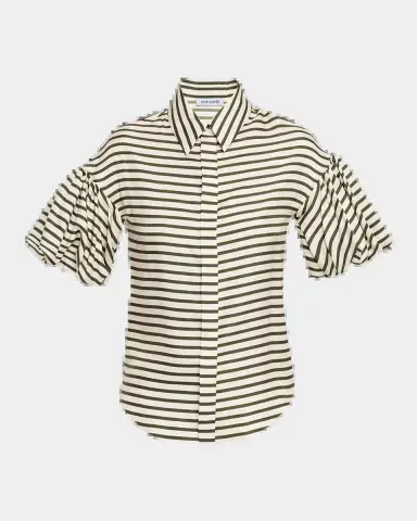 Dice Kayek Stripe Silk Twill Shirt | Thumbnail 2