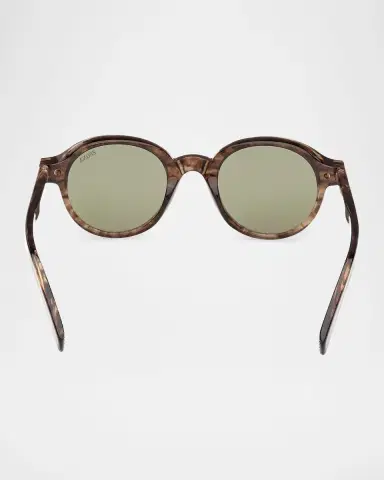 Zegna Men's Round Acetate Sunglasses | Thumbnail 5 Zegna Men's Round Acetate Sunglasses | Thumbnail 5
