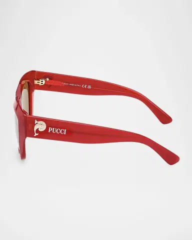 PUCCI Butterfly Acetate Sunglasses | Thumbnail 4 PUCCI Butterfly Acetate Sunglasses | Thumbnail 4