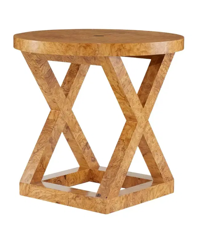 Arteriors Greer Burl End Table