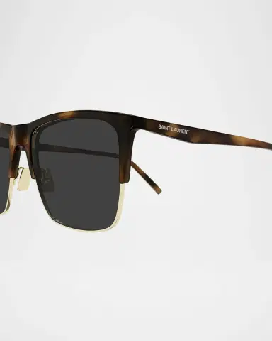 Saint Laurent Men's SL 768M Acetate Rectangle Sunglasses | Thumbnail 2 Saint Laurent Men's SL 768M Acetate Rectangle Sunglasses | Thumbnail 2