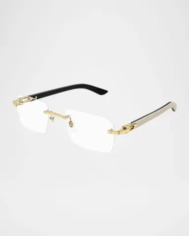 Cartier Men 's CT0453OM Metal Rectangle Optical Frames | Thumbnail 2 Cartier Men 's CT0453OM Metal Rectangle Optical Frames | Thumbnail 2