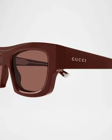 Gucci Men's GG1926SM Acetate Rectangle Sunglasses | Thumbnail 3