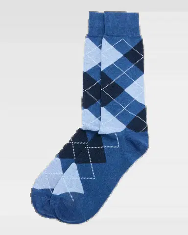 Neiman Marcus Men's Argyle Crew Socks | Thumbnail 2