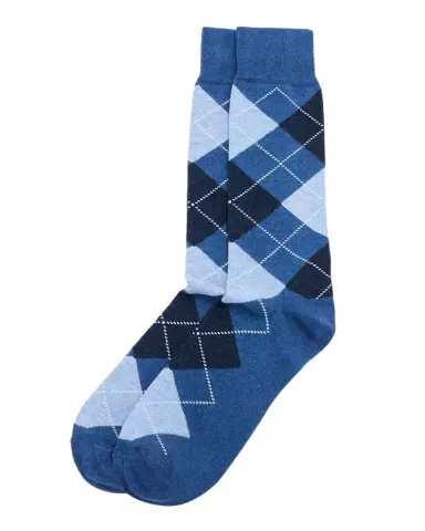 Neiman Marcus Men's Argyle Crew Socks | Thumbnail 1