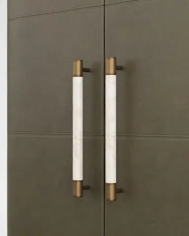 Arteriors Sherbourne Tall Leather Cabinet | Thumbnail 4