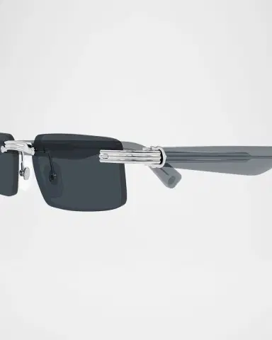 Cartier Men's CT0537SM Metal Rectangle Sunglasses | Thumbnail 2 Cartier Men's CT0537SM Metal Rectangle Sunglasses | Thumbnail 2