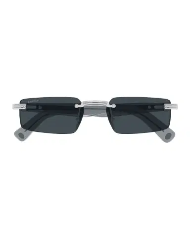 Cartier Men's CT0537SM Metal Rectangle Sunglasses | Thumbnail 1 Cartier Men's CT0537SM Metal Rectangle Sunglasses | Thumbnail 1