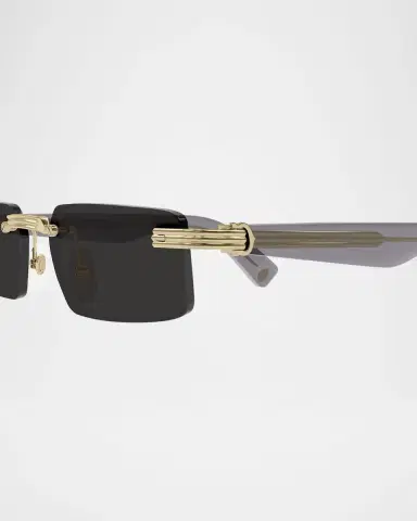 Cartier Men's CT0537SM Metal Rectangle Sunglasses | Thumbnail 2 Cartier Men's CT0537SM Metal Rectangle Sunglasses | Thumbnail 2