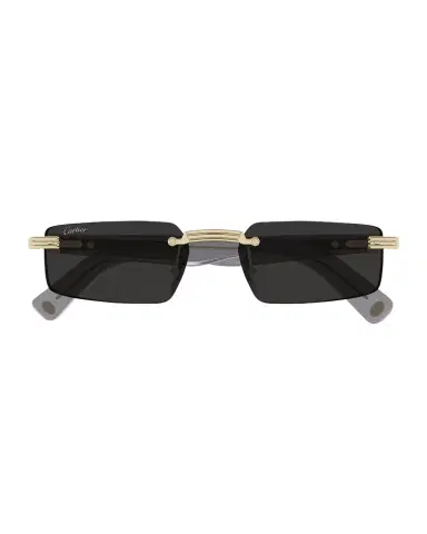 Cartier Men's CT0537SM Metal Rectangle Sunglasses | Thumbnail 1 Cartier Men's CT0537SM Metal Rectangle Sunglasses | Thumbnail 1
