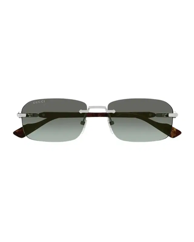 Men 's GG1221SM Rimless Metal Rectangle Sunglasses