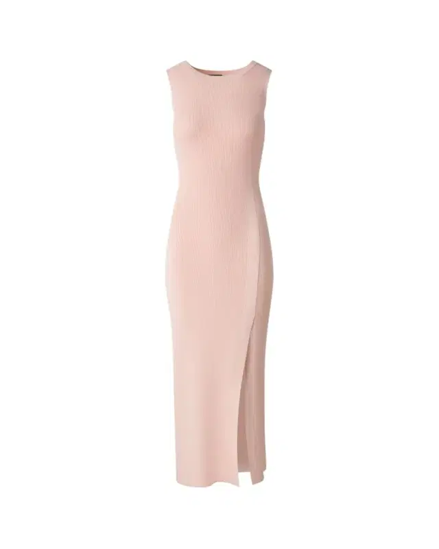 Akris Sleeveless Ribbed Stretch Crepe Tube Dress