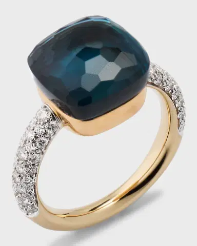 Pomellato Nudo 18K Rose Gold Gemstone and Diamond Ring | Thumbnail 2 Pomellato Nudo 18K Rose Gold Gemstone and Diamond Ring | Thumbnail 2
