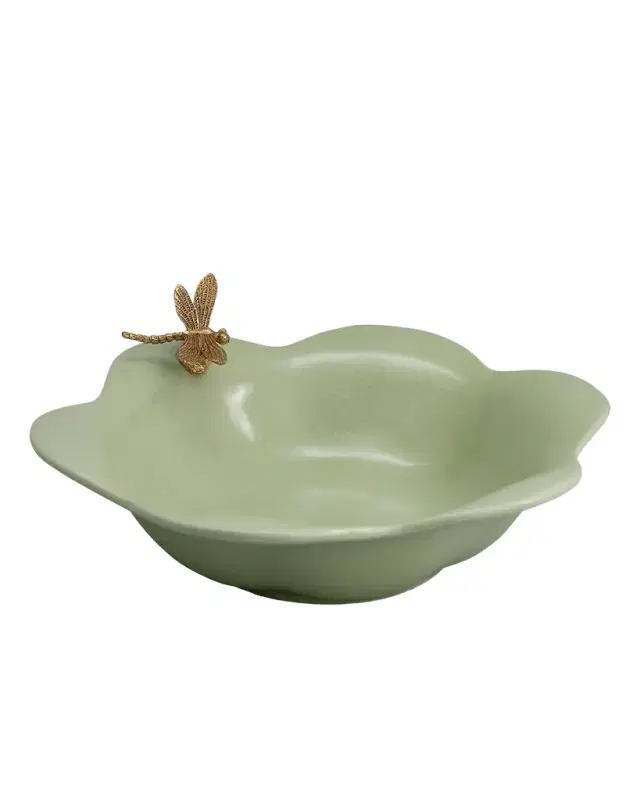 Port 68 Dragonfly Celadon Bowl