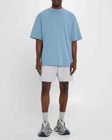 Balenciaga Unisex Jersey Embroidered Logo Medium-Fit T-Shirt | Thumbnail 2 Balenciaga Unisex Jersey Embroidered Logo Medium-Fit T-Shirt | Thumbnail 2