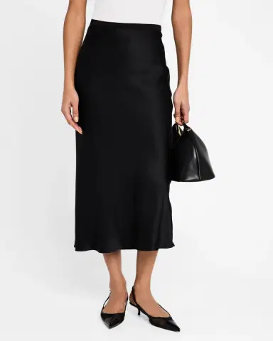 Anine Bing Bar Silk Skirt | Thumbnail 3