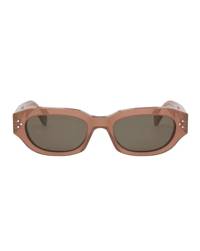 Men 's 3 Dots Acetate Rectangle Sunglasses