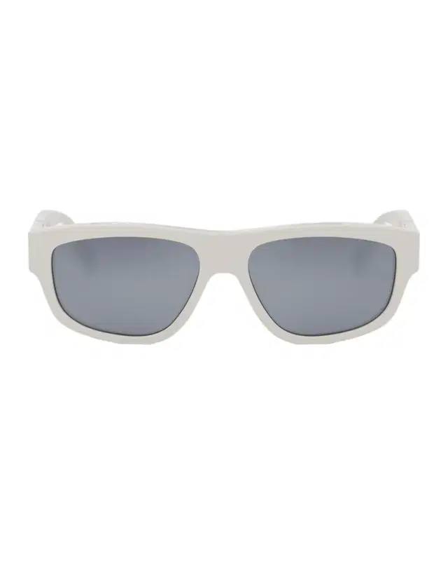Men's Diagonal Acetate Rectangle Sunglasses