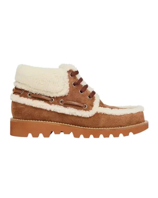 Palm Avenue Desert Goat Shearling Booties