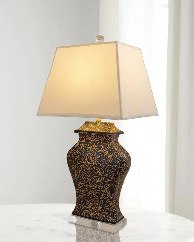 Port 68 Richmond Damask 33" Table Lamp | Thumbnail 2 Port 68 Richmond Damask 33" Table Lamp | Thumbnail 2