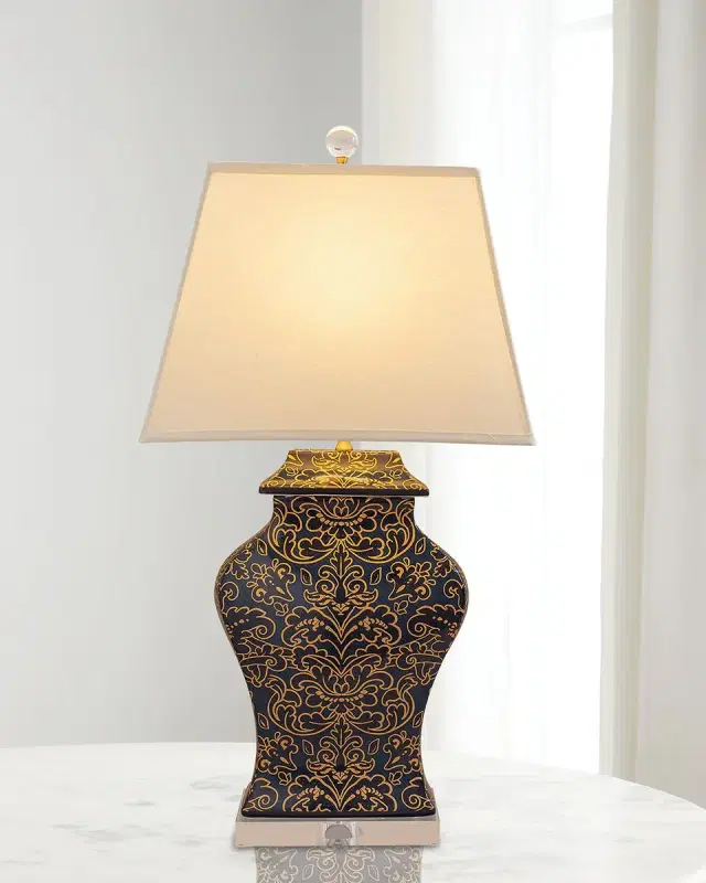 Port 68 Richmond Damask 33" Table Lamp