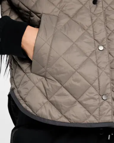 Brunello Cucinelli Quilted Nylon Padded Thermal Hooded Vest | Thumbnail 4 Brunello Cucinelli Quilted Nylon Padded Thermal Hooded Vest | Thumbnail 4