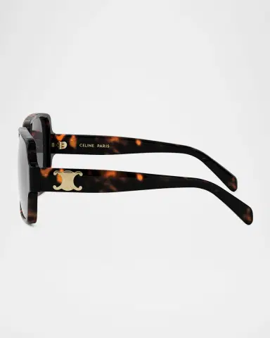 Celine Triomphe Square Acetate Sunglasses | Thumbnail 4