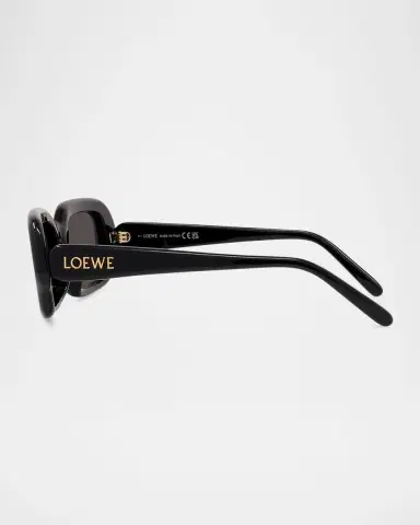 Loewe Men's LW40158IM Acetate Rectangle Sunglasses | Thumbnail 4 Loewe Men's LW40158IM Acetate Rectangle Sunglasses | Thumbnail 4