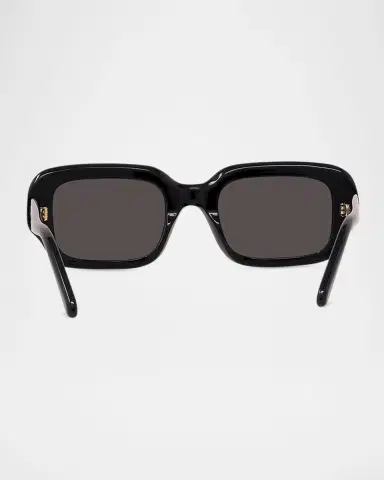 Loewe Men's LW40158IM Acetate Rectangle Sunglasses | Thumbnail 5 Loewe Men's LW40158IM Acetate Rectangle Sunglasses | Thumbnail 5