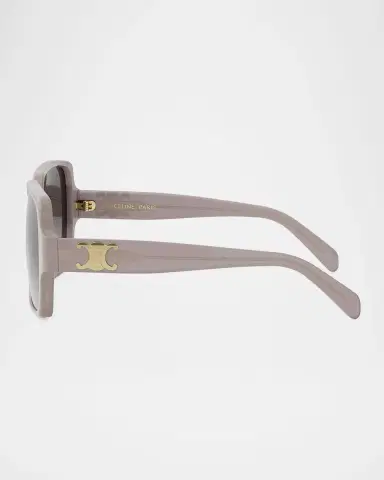 Celine Triomphe Square Acetate Sunglasses | Thumbnail 4