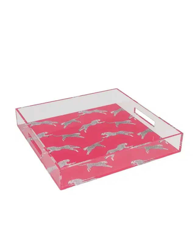 Port 68 Leaping Cheetah Acrylic Tray