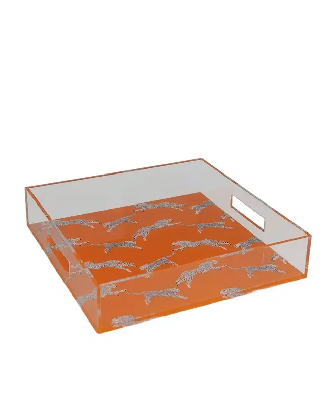 Port 68 Leaping Cheetah Acrylic Tray