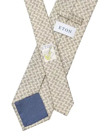 Eton Men 's Geometric Silk Tie | Thumbnail 1