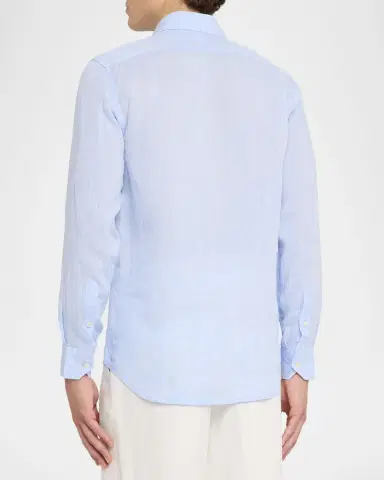 Frescobol Carioca Men's Antonio Linen Casual Button-Down Shirt | Thumbnail 3