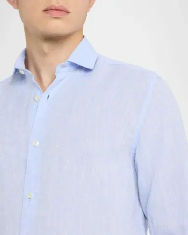 Frescobol Carioca Men's Antonio Linen Casual Button-Down Shirt | Thumbnail 5