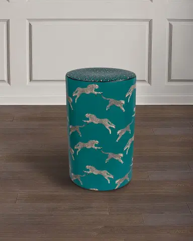 Port 68 Leaping Cheetah 20" Garden Stool | Thumbnail 1 Port 68 Leaping Cheetah 20" Garden Stool | Thumbnail 1
