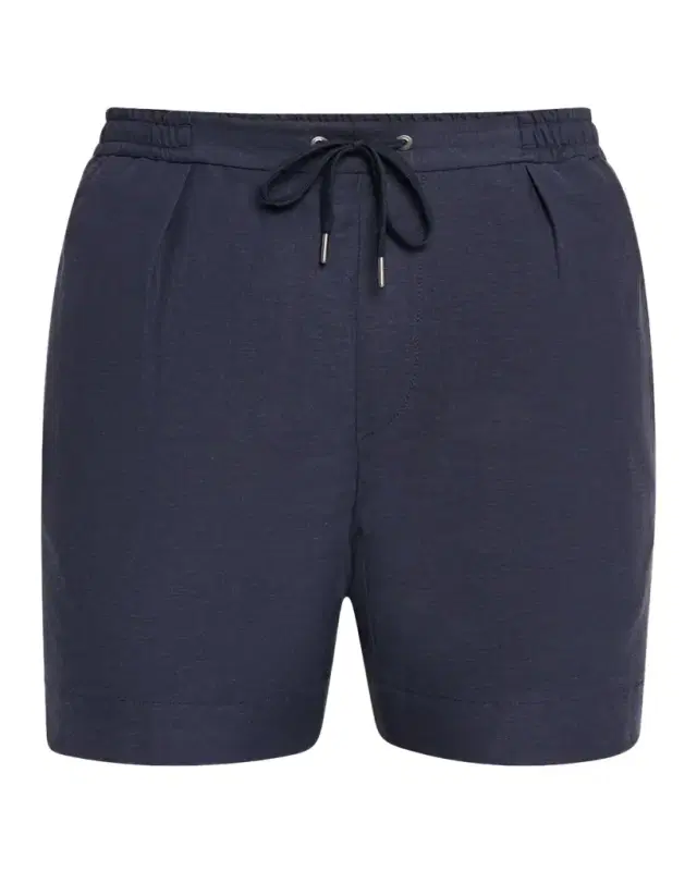 Men 's Hand-Tailored Pleated Drawstring Shorts