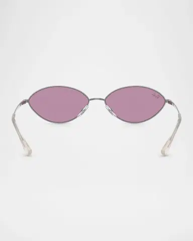 Ray-Ban RB3757 Oval Metal Sunglasses | Thumbnail 4