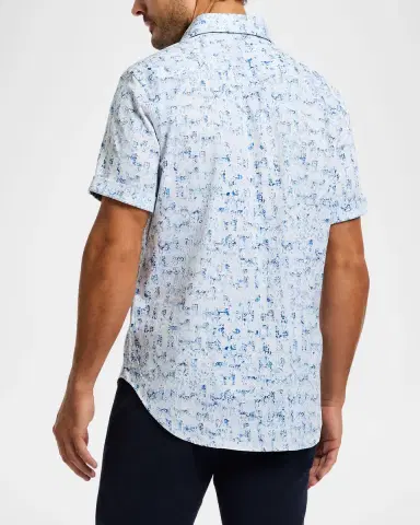 Robert Graham Men's Makemo Short-Sleeve Shirt | Thumbnail 3