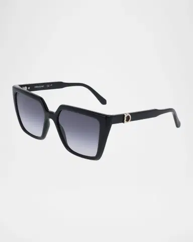 Ferragamo Gancino Square Acetate Sunglasses | Thumbnail 3 Ferragamo Gancino Square Acetate Sunglasses | Thumbnail 3