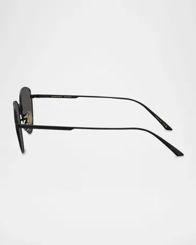 Khaite x Oliver Peoples 1991C Steel Aviator Sunglasses | Thumbnail 2
