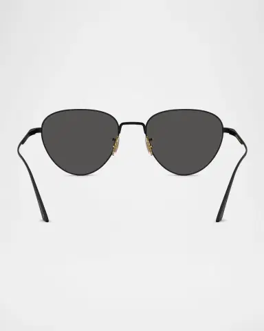 Khaite x Oliver Peoples 1991C Steel Aviator Sunglasses | Thumbnail 4