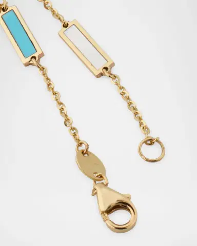 Frederic Sage 14K Yellow Gold Inlay Station Bracelet | Thumbnail 3