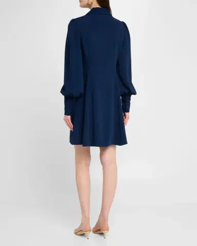 Trina Turk Lanea Bishop-Sleeve Mini Shirtdress | Thumbnail 3 Trina Turk Lanea Bishop-Sleeve Mini Shirtdress | Thumbnail 3