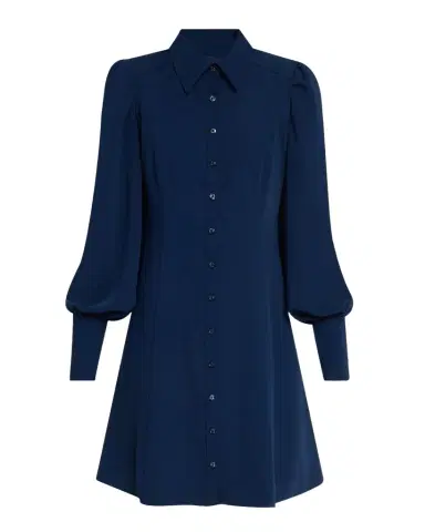 Trina Turk Lanea Bishop-Sleeve Mini Shirtdress | Thumbnail 1 Trina Turk Lanea Bishop-Sleeve Mini Shirtdress | Thumbnail 1