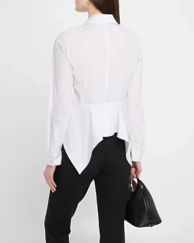Max Mara Gamma Button-Down Peplum Shirt | Thumbnail 2