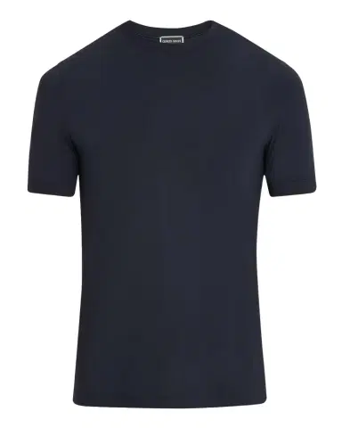 Giorgio Armani Men's Textured Stretch T-Shirt | Thumbnail 1 Giorgio Armani Men's Textured Stretch T-Shirt | Thumbnail 1