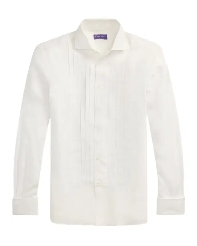NM x RL French Cuff Linen Tuxedo Shirt